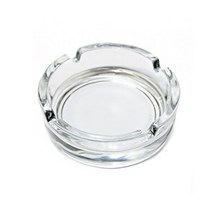 (유리 재떨이 A타입 원형) 투명 유리 글라스 가정용 업소용 재털이 재떨이, 1개, 1개