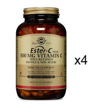 SOLGAR 에스터 씨 500mg 비타민C Ester-C plus, 250정, 4병