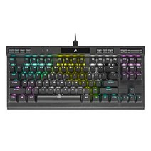 Corsair 미국출고-CORSAIR K70 RGB TKL – Champion 시리즈 Tenkeyless 기계식 게임용 키보드 - Cherry MX 속도 키 스위치 - 내구성 있는 알루미늄 프레임 - 키별 RGB LED 백라이트 - 분리형-171200, 03.키보드 + 마우스, 01.체리 MX 블루