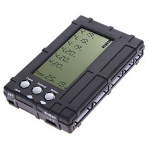 3 in 1 LCD RC 배터리 방전기 밸런서 미터 테스터 2-6S Lipo Li-Fe 배터리 전압 측정기, 하나, 검은 색