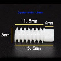 0.5 모듈러스 웜 기어 미니 헬리컬 기어 직경 6mm 구멍 1.9mm DIY 취미 장난감 모델 액세서리, 2.5pcs