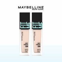 Hmall기획 메이블린 뉴욕 핏미 파운데이션 2개 세트 (+파운데이션브러쉬), 122 크리미 베이지/ 220 내츄럴