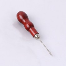바느질 송곳 도구 스틸 바늘 레드 우드 핸들 피어싱 가죽 의류 종이 공예 스티치 펀치 DIY 신발 수리 바인딩, [02] 1PC Hook, hook 1PC