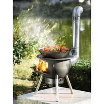 주물화목난로 소각로 설치 스토브 벽난로 장작난로, 3 스토브68cm+용광로링