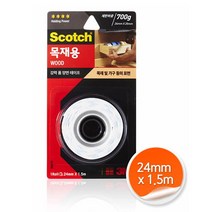RT 3M 강력 폼 양면테이프 목재용 WD215 24mmx1.5m, 단품