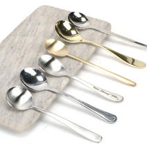 빙수 스푼 아이스크림 수저 화채 디저트 씨리얼 미니 팥빙수 설빙 간식 땡땡이 티타늄 유기 숟가락 가정용 업소용 카페, 02. 설빙 빙수스푼