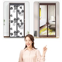 바람막이 커텐 집안 가게 현관문 방풍막 비닐 셀프 (온사이드), 레드 대