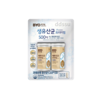 CJ BYO 500억 식물유래 생유산균 프리미엄 식약처 인정 피부면역 100캡슐 + 쇼핑백 증정, 4개