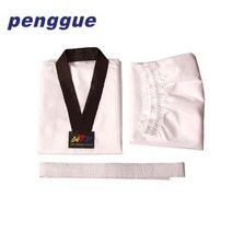 태권도 정장 남자 여자 어린이 폴리 에스터 코튼 가라데 TKD 화이트 유니폼 WTF 유도 도복 세트