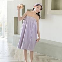 모드시 골프장 욕실 여성 골프 샤워가운 스포츠타올 대형비치타올, 바이올렛, 1개