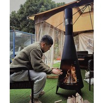 야외 난로 캠핑 스토브 가스난로 화목난로 우드스토브