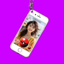 포켓몬고 키링 특별한 선물 반려동물 키링 굿즈 핑크, 달(은), 중