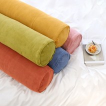 라곰 코듀로이 원형 롱쿠션 커버 110x20 5color, 옐로우