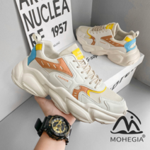 MOHEGIA 그물 레드 스트리트 운동화 남성 유행 신발 2022 새로운 트렌드 캐주얼 신발