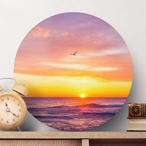 기타 바보사랑[꾸밈]원형아크릴액자_일출, 타입선택:2.산