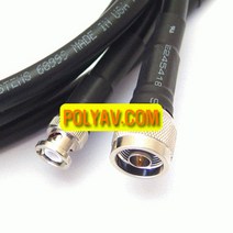 [미국TMS사] LMR400 BNC(숫)-N형(숫) 케이블-5M, 상세내용표시