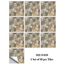 대리석시트지 도배시트지 샘플 스타일 조약돌 타일 바닥 스티커 주방 욕실 옷장 장식 가죽 질감 내마 모성 벽 데칼, mz-9-010, 15cmx15cmx10pcs