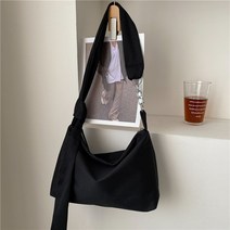 여성 크로스백 여성용 블랙 크로스 바디 백 디자이너 핸드백 나일론 쇼퍼 걸스 체인 탈착식 조절 가능한 스트랩 메신저 숄더 백 2022