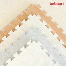 [베베앙] [BEBEAN ]모던스 층간소음 퍼즐매트 3cm 모음전(셀프시공), 사이즈:50x50x3cm(4장) / 색상:마블화이트