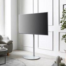 HTO-1200 회전형 TV장식장 TV거치대 좌/우회전가능 -한일장식장 -국내생산- 회전형TV스탠드, HTO-1200실버(TV후면보관대포함)