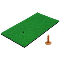 골프 스윙 교정기 자세 연습기 고무 티가있는 30x60cm 타격 매트 실내 야외 연습 매트 뒤뜰 훈련 패드 용품, 01 30x60cm Golf mat