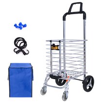 지니고 접이식카트 고급형 한바퀴 장바구니캐리어 쇼핑카트 세트, 1세트