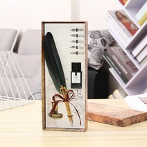 캘리그라피 깃털펜 깃털 만년필 잉크펜 세트 다꾸, 5.바이올렛(PE-129), 기본