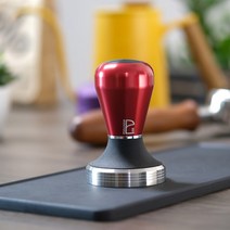 업소용 커피머신 PULLMAN 조정 가능한 단단한 손잡이 커피 Tampers 58mm 기계 부속품 콩 압박 Coffeeware, 58.5mm, 04 Red(BIG STEP)