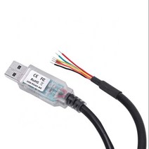 FTDI 칩 Usb-RS485 케이블 TX/RX LEDs 와이어 엔드 1.8M USB-RS485-WE 호환, 한개옵션1, 01 5m