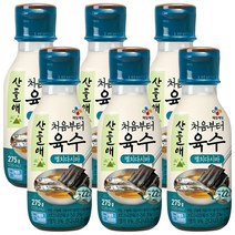 CJ 산들애 처음부터 멸치다시마 육수 275g, 6개