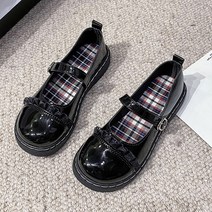 DFMEI 작은 구두 빈티지 학원 유니폼 단화