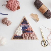 삼각 위빙틀 소형대형 태피스트리틀 마크라메 재료/ koonshop 쿤샵, 삼각형위빙틀(소형)