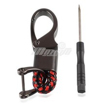 가와사키 닌자 125 250 250R 300R 400 400R 650R 1000 오토바이 열쇠 고리 금속 키 꼰 로프 체인, A