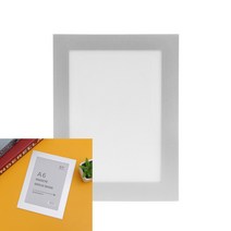 A6 자석프레임 광고 알림판 13.5x18cm 실버 게시판꾸미기 아파트게시판 아크릴게시판부착용 게시판메모용알림판 자