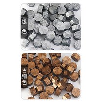 실링왁스인장 스탬프 우드 도장 씰링200pc 왁스 스탬프 카드 만들기 인감 키트 세트 씰링 비즈 생일 봉투, 16 Set 15