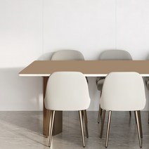 어나더 양면 가죽 방수 식탁보 모서리라운딩5mm, 80 x 180 cm, 코코아 + 그레이