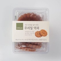 ORGA 간식 우리밀 약과 (180g) 탕비실 회사 어린이 성인 캠핑 차박 홈파티 영화 선물, 17개