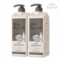 밀크바오밥 세라 트리트먼트 화이트솝 1200ml 2개, 단품