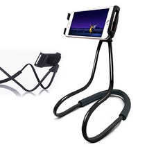 핸드폰거치대 목거치대 셀카봉 거치대 자바라 변형, (화이트)