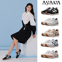 아야나로제남녀스니커즈 [아야나] 여성 소가죽 로제 스니커즈