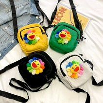 레인보우해피크로스백 캐릭터 인형 핸드폰가방/미니백