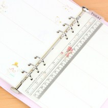 PDS다이어리 산모수첩 불렛저널다이어리 만년 양지다이어리 6공 일기장 플래너 스케쥴러 A5 A6 나선형 노트, 07 ruler_02 A6