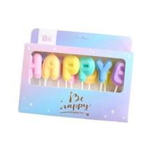 곰캐릭터 생일초 알파벳 생일초 케익초 2종 택1, A타입 알파벳 케익초 세트