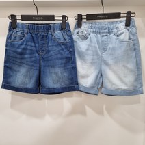 행텐주니어 여아 4부 워싱팬츠 아동키즈 핏이예쁜 롤업 팬츠 신축성과 핏이 좋은 청바지 