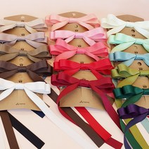 리본핀 26컬러 J25 롱꼬리 리본 머리핀 헤어리본 핸드메이드(국산)