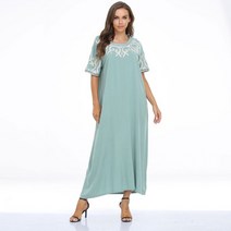 제이즈 무슬림 Hijab Dess 여성 Abaya 터키 두바이 중동 Eid 의류 빅 스윙 맥시 여름 Kuftan 긴 가운 Kebaya 드레스