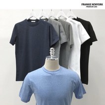 프랭키뉴욕 프랭키뉴욕 남자반팔티 싱글 라운드_IS9UTS08