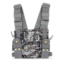 ABBREE 핸즈프리 가슴 하네스 가방 Baofeng UV-5R TYT WOUXUN Motorola Yaesu 워키 토키 Rescue Essentia 용 홀스터, 협력사, PT-08 위장