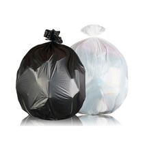 배접 비닐 봉투 화이트 [중] 1BOX 1000P 쓰레기봉투 배접쓰레기, 단품