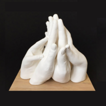 커플 가족 손석고 캐스팅키트 DIY 남자친구 여자친구 와이프 아내 생일 결혼기념일 1주년 2주년 선물, 커플 손석고 DIY (나무판 네임택 미포함)